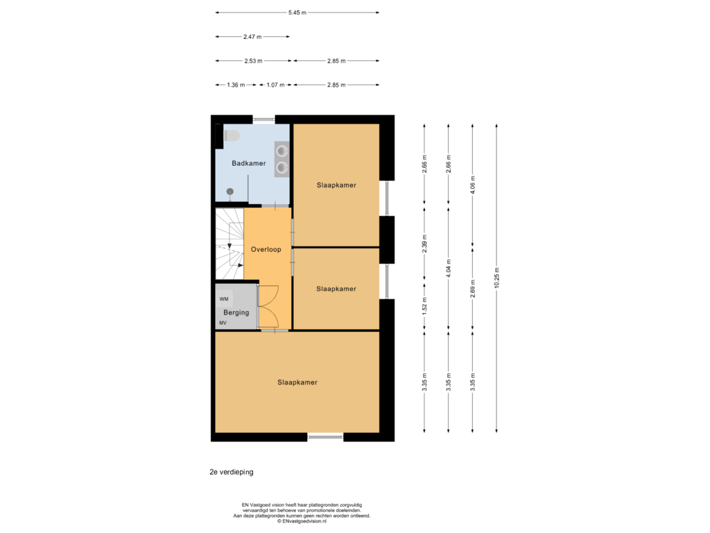 Bekijk plattegrond van 2e verdieping van John Blankensteinstraat 16