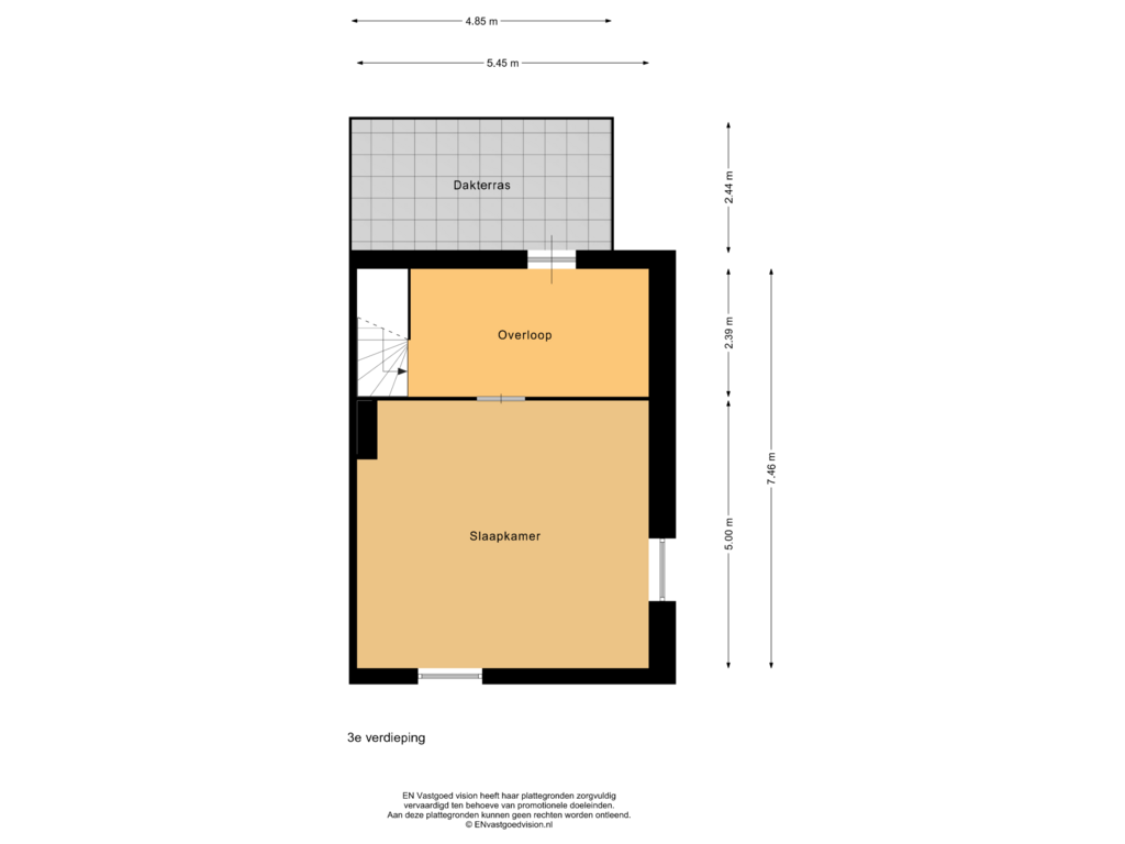 Bekijk plattegrond van 3e verdieping van John Blankensteinstraat 16