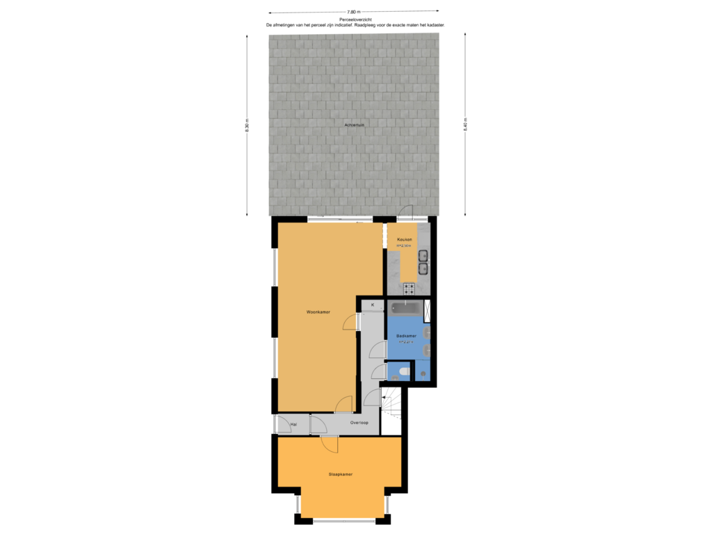 View floorplan of Perceeloverzicht of Kruisbeklaan 33