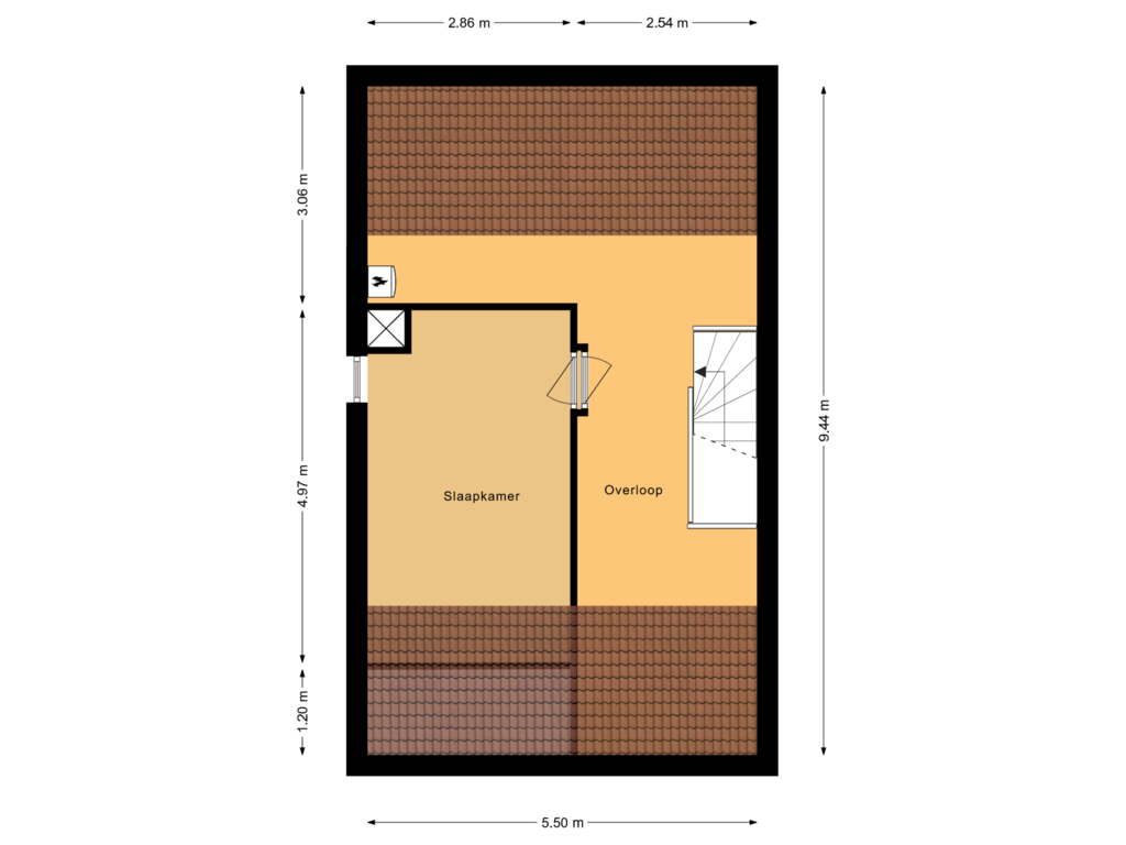 Bekijk plattegrond van Tweede verdieping van Drapeniersdonk 137