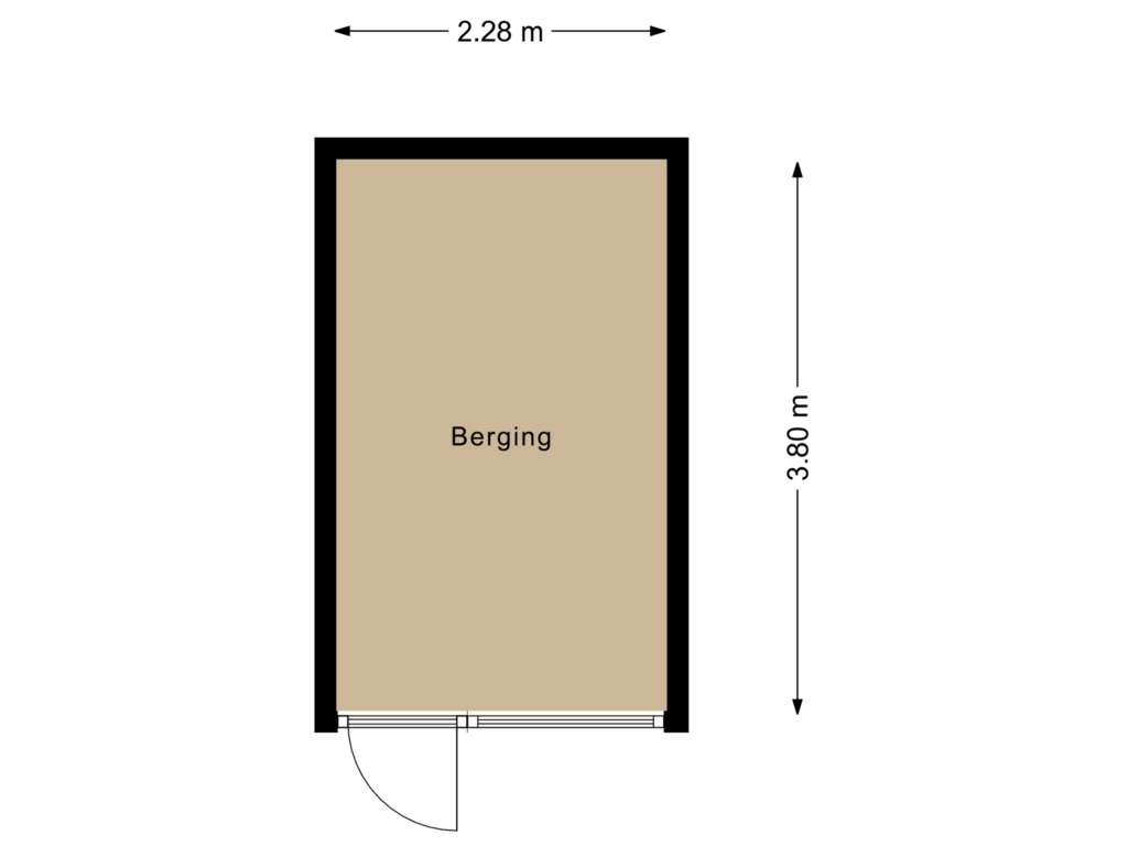 Bekijk plattegrond van Berging van Drapeniersdonk 137