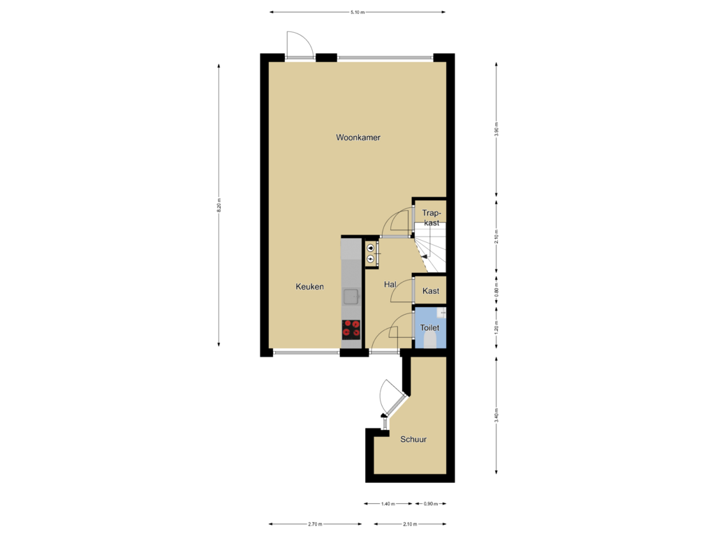 Bekijk plattegrond van Begane grond van Sterappel 5