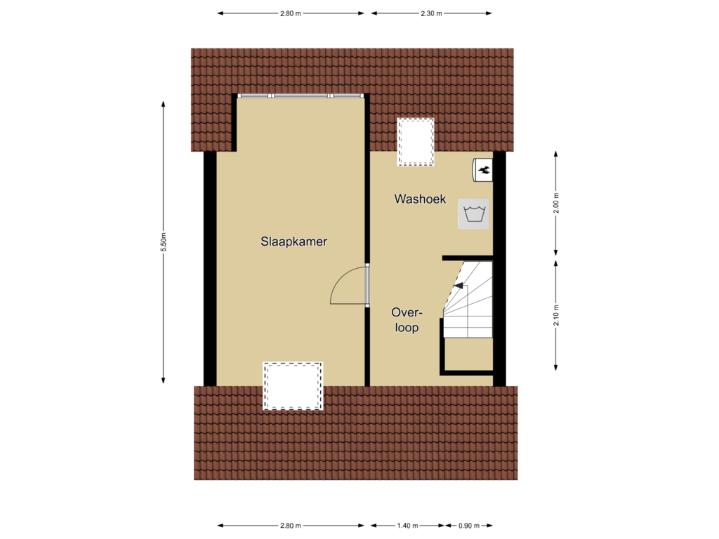 Bekijk plattegrond van 2e verdieping van Sterappel 5