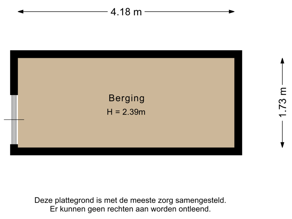 Bekijk plattegrond van Berging van P C Hooftstraat 51