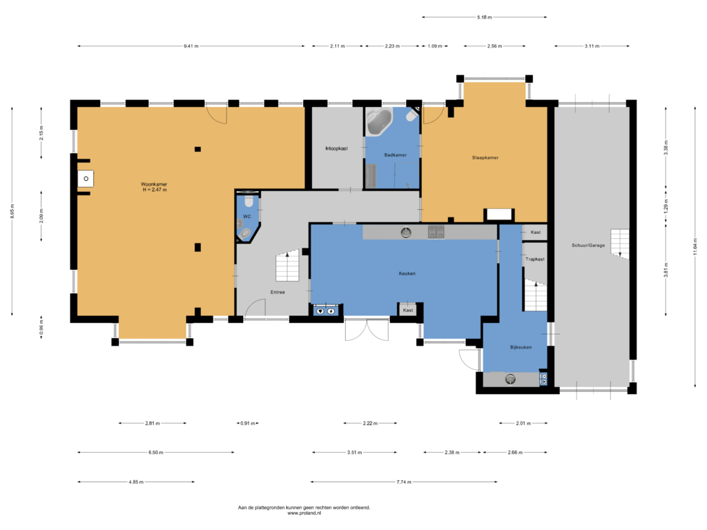 Bekijk plattegrond van Begane Grond van Horstweg 19