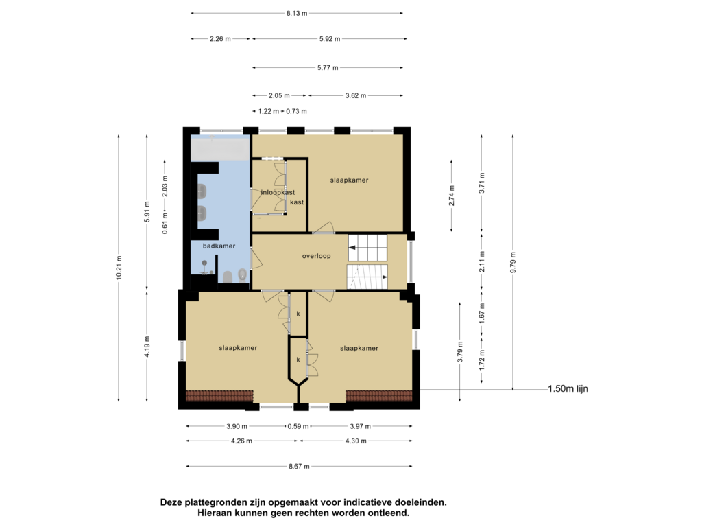 Bekijk plattegrond van 1e verdieping van Stationsweg 10