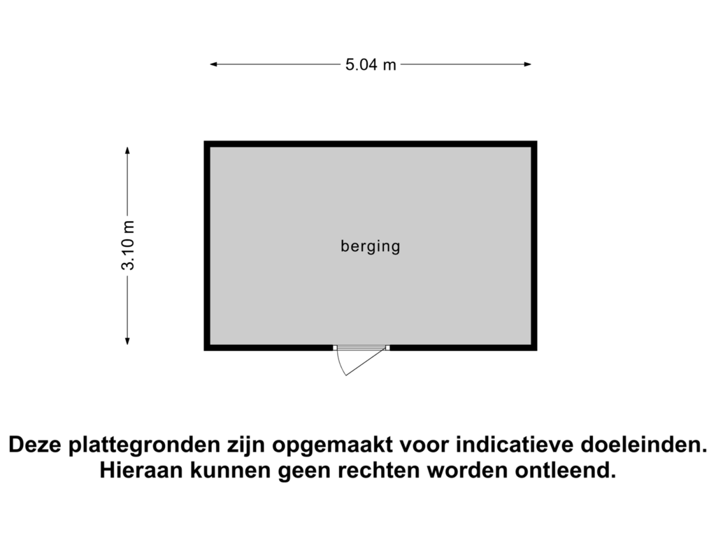 Bekijk plattegrond van berging van Stationsweg 10