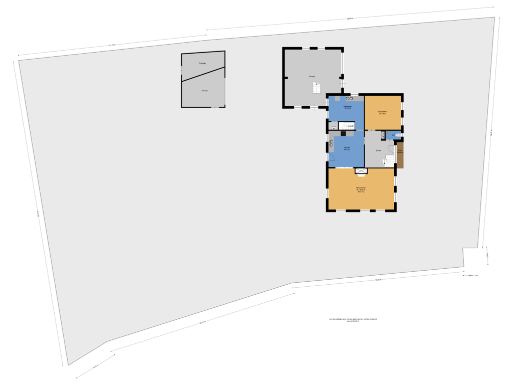 View floorplan of Begane Grond Met Kavel of Kosterijweg 18-A