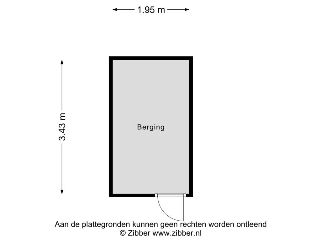 Bekijk plattegrond van Berging van Schoolstraat 6