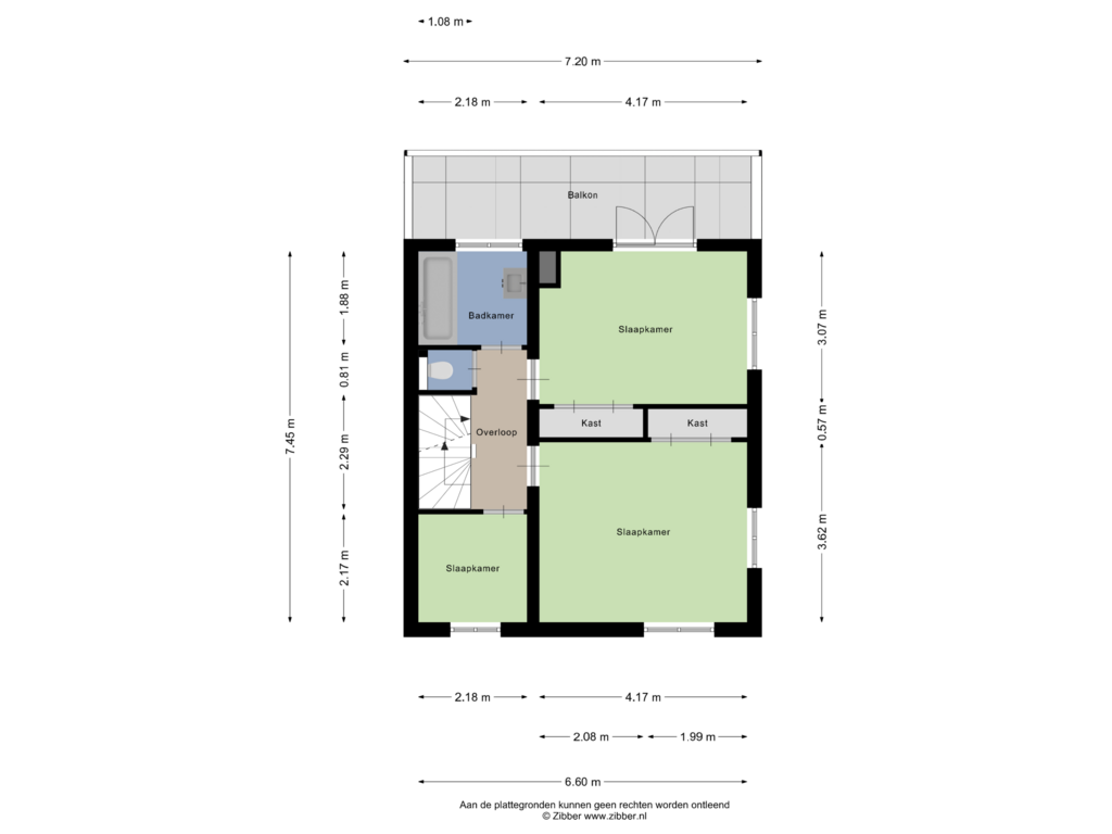 Bekijk plattegrond van Eerste verdieping van Brinkgreverweg 4