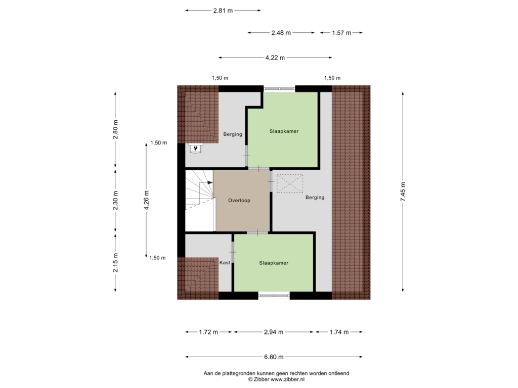 Bekijk plattegrond van Tweede verdieping van Brinkgreverweg 4