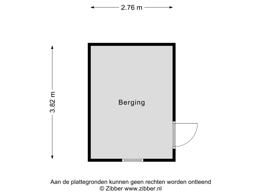 Bekijk plattegrond van Berging van Brinkgreverweg 4