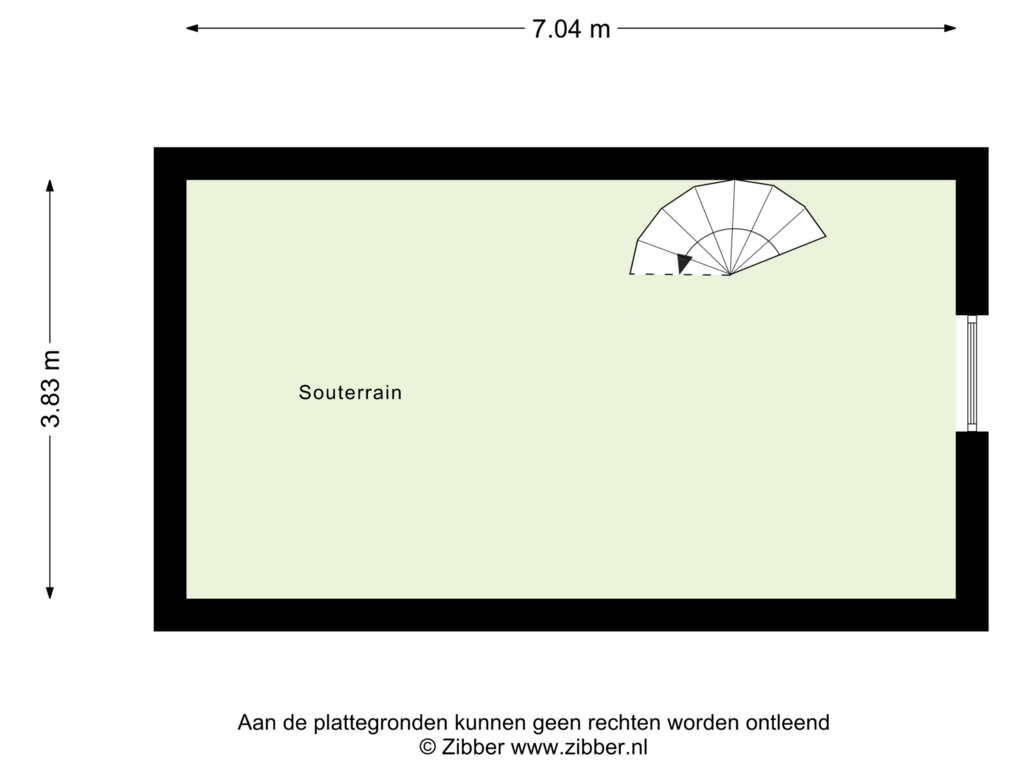 Bekijk plattegrond van Souterrain van Kanaalstraat 31