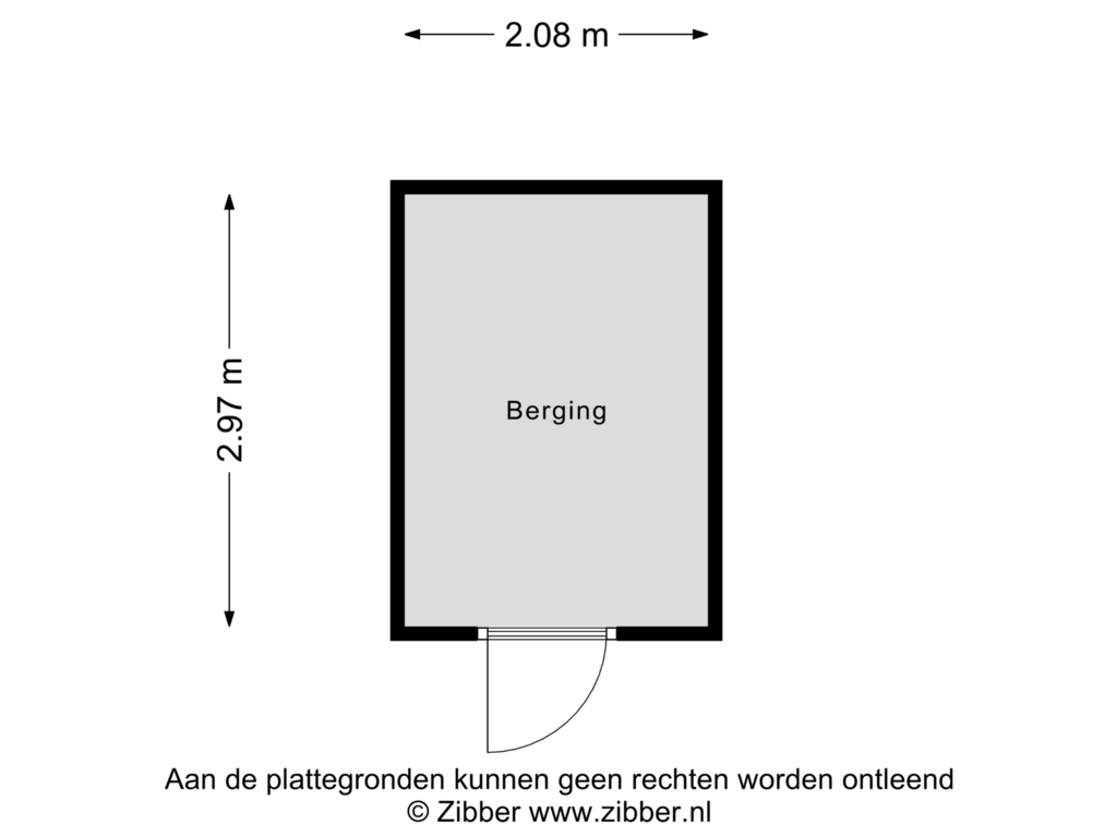 Bekijk plattegrond van Berging van Liendertseweg 215