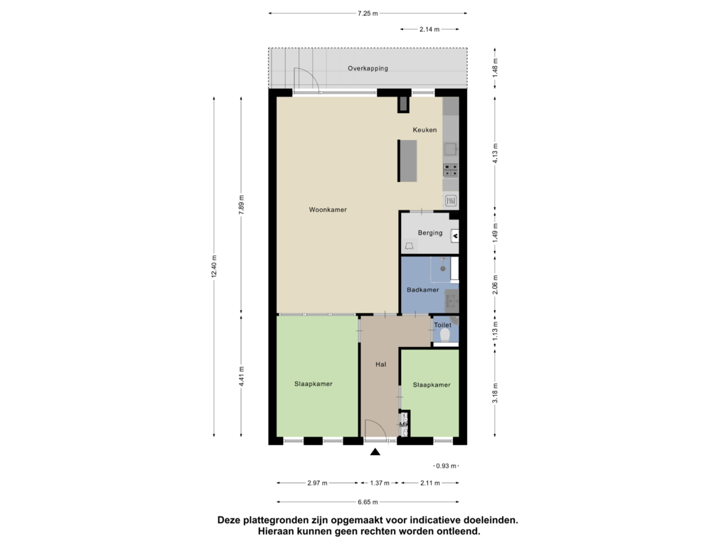 Bekijk plattegrond van Appartement van Westerscheldestraat 135