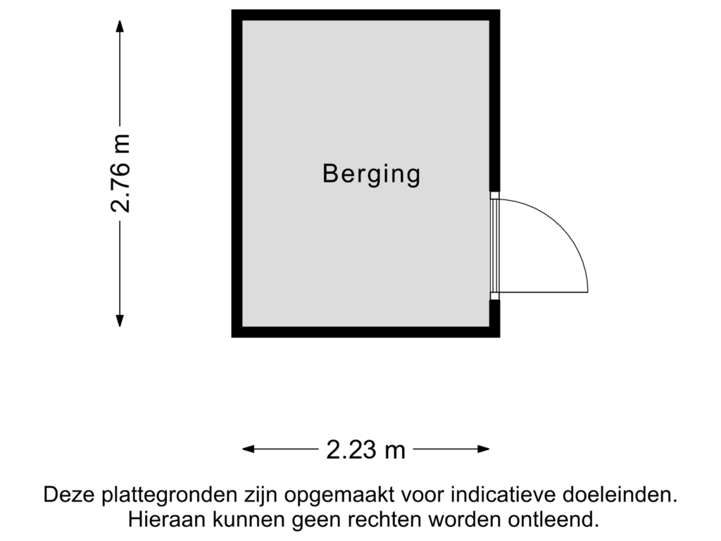 Bekijk plattegrond van Berging van Westerscheldestraat 135