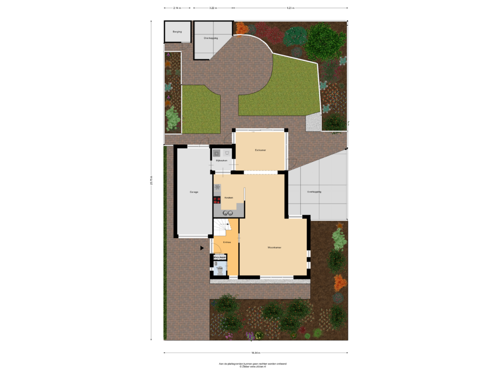 Bekijk plattegrond van Begane grond - Tuin van Hopbel 5