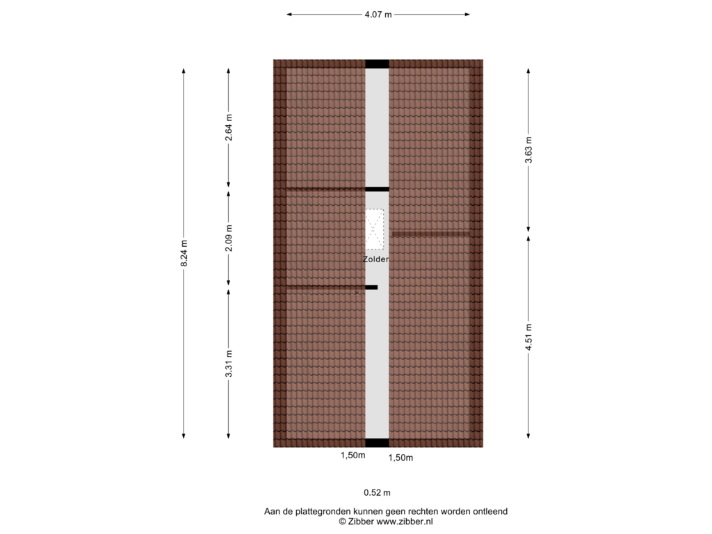 Bekijk plattegrond van Zolder van Hopbel 5