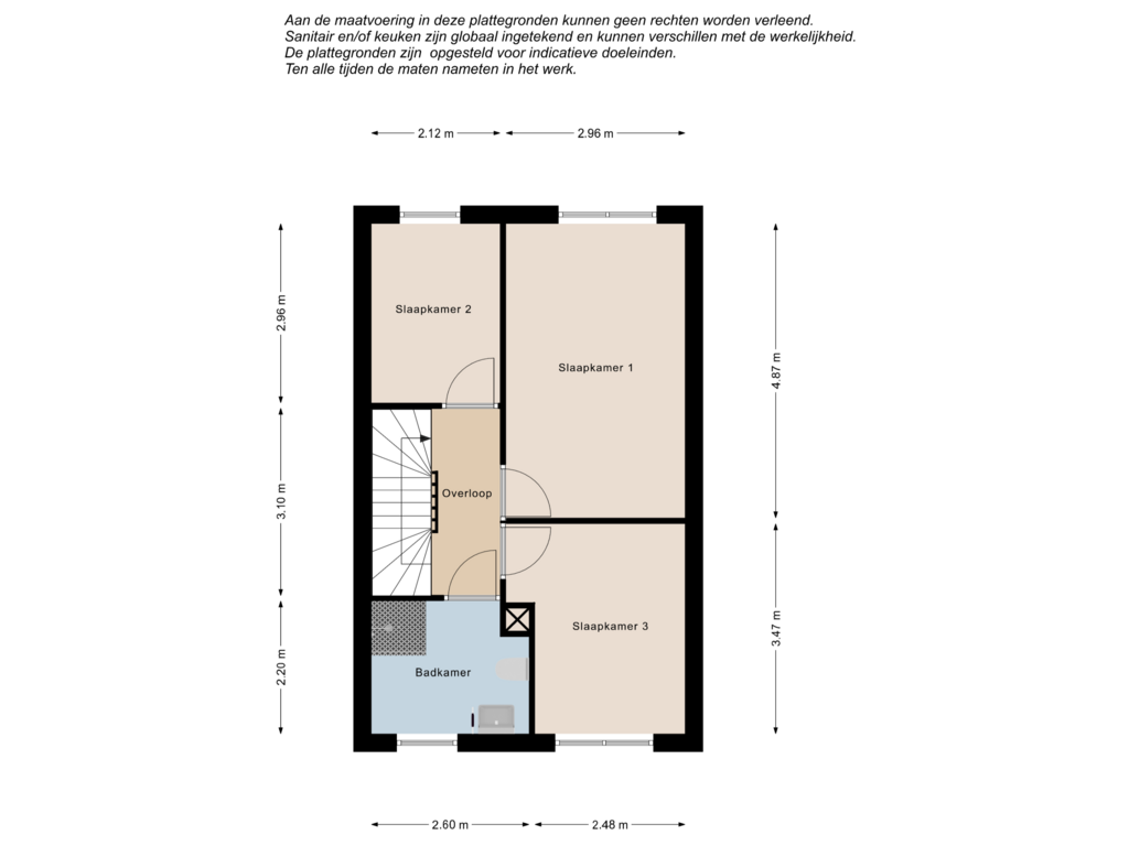 Bekijk plattegrond van 1e verdieping van Bloemenweg 15