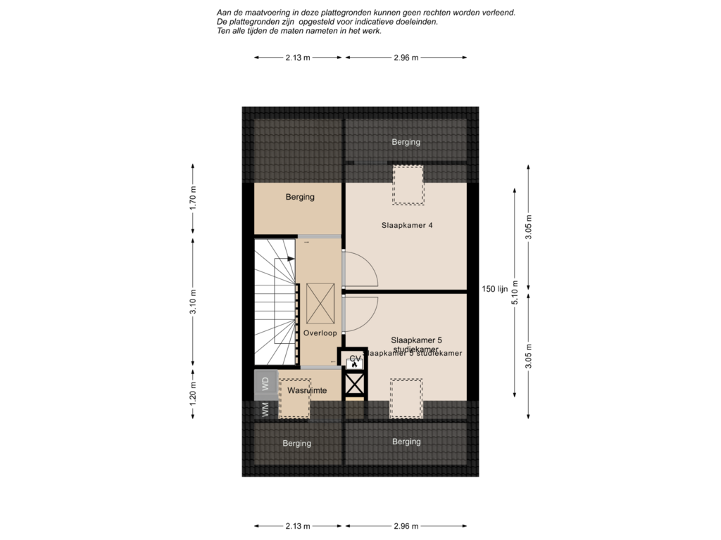 Bekijk plattegrond van 2e verdieping van Bloemenweg 15