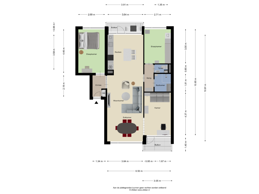 Bekijk plattegrond van Appartement van Staringstraat 276