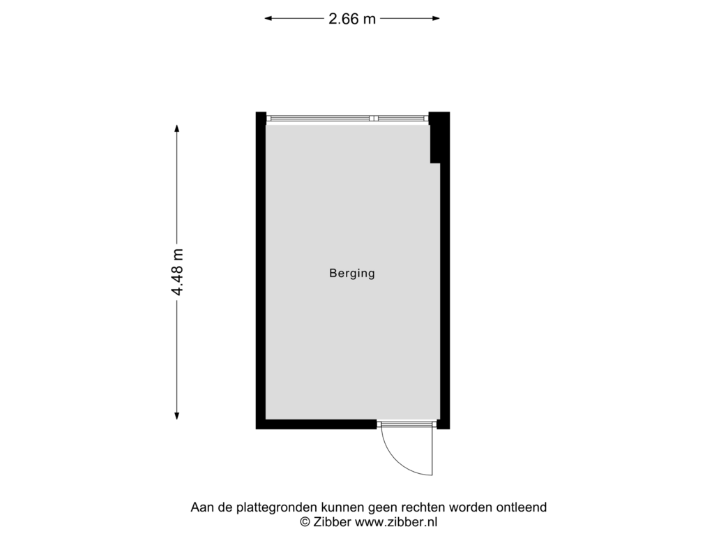 Bekijk plattegrond van Berging van Staringstraat 276