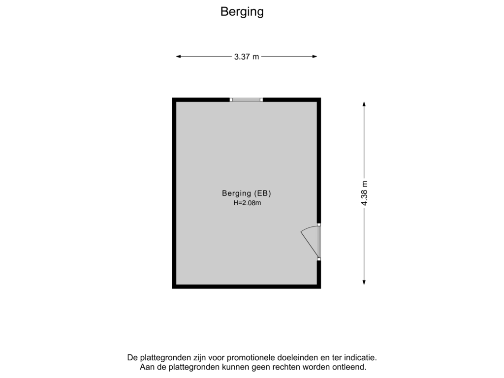 Bekijk plattegrond van Berging van Wolfstraat 124