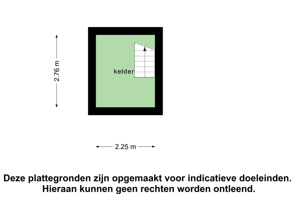 Bekijk plattegrond van Kelder van Boddenkampsingel 47