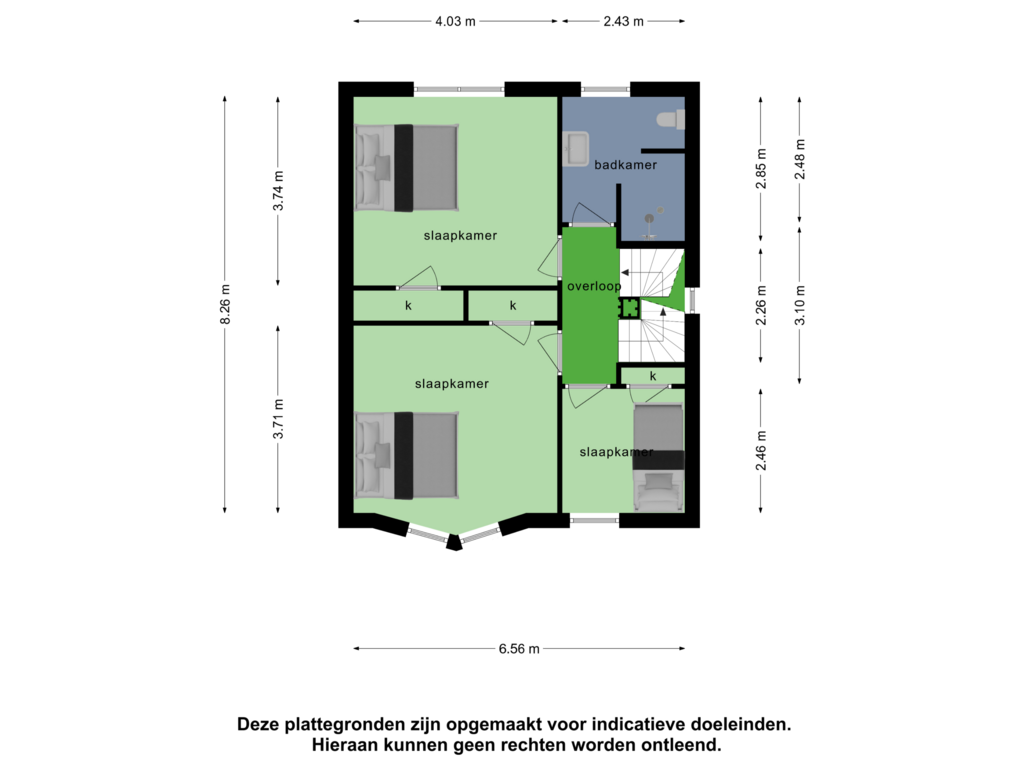 Bekijk plattegrond van 1e verdieping van Boddenkampsingel 47