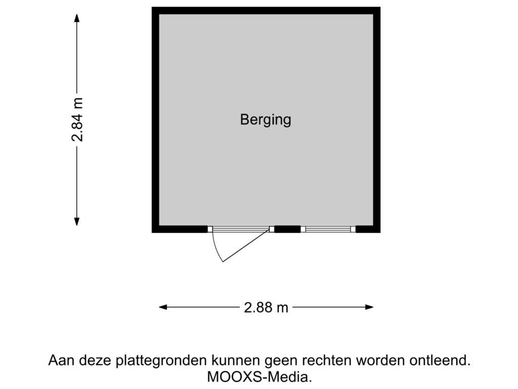 View floorplan of Berging 3 of Oudendijk 3