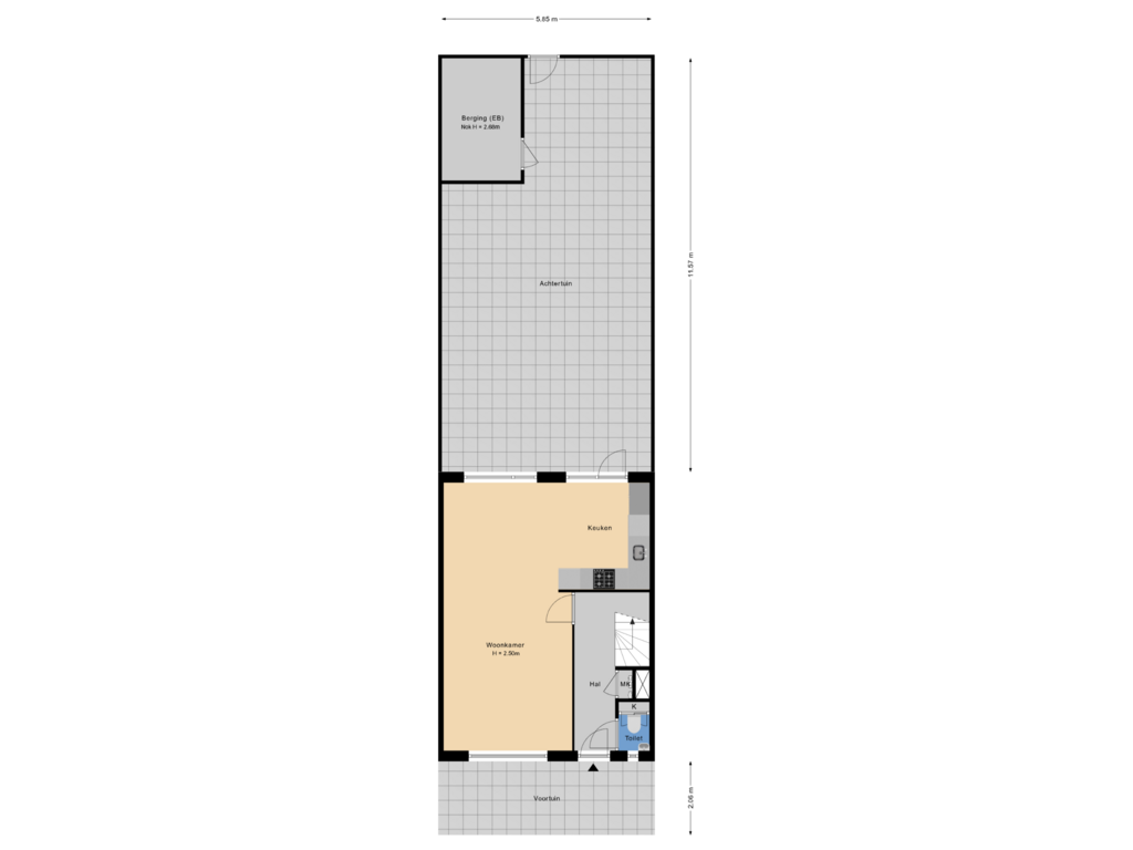 Bekijk plattegrond van Tuin van Gildestraat 38