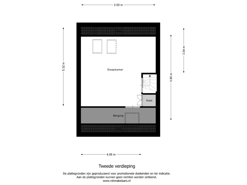 Bekijk plattegrond van Floor 2 van De Bloementuin 18