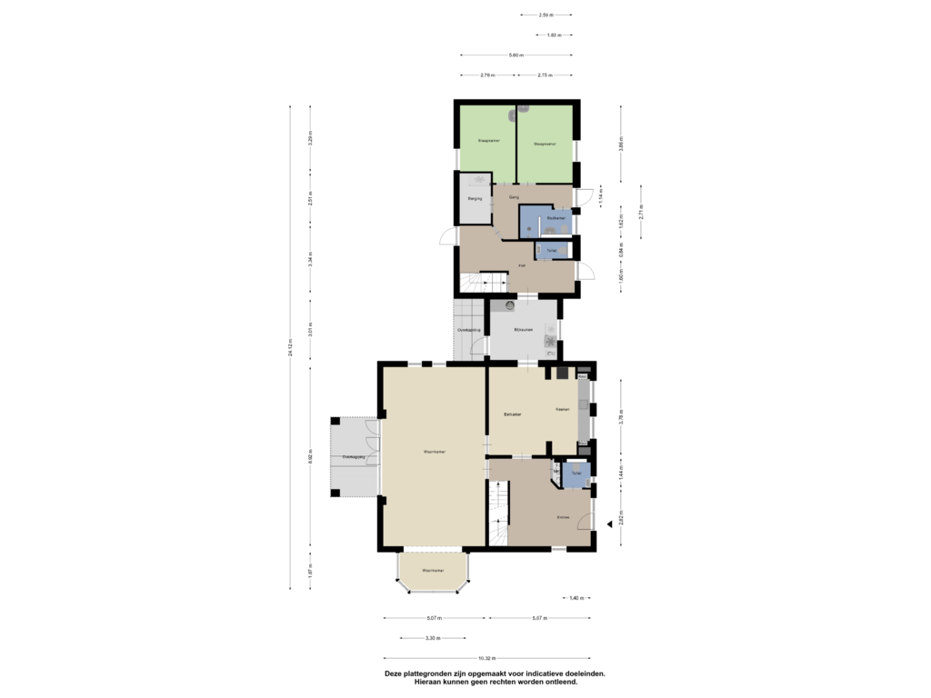 View floorplan of Begane Grond of Meppelerweg 208