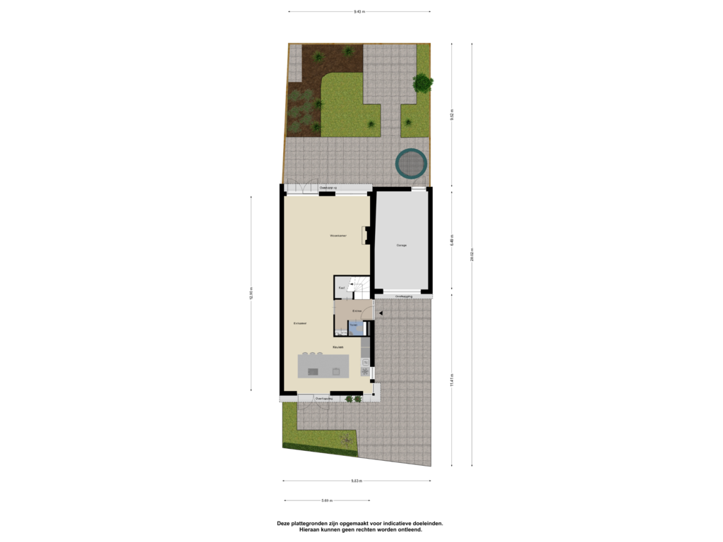 Bekijk plattegrond van Begane Grond  Tuin van Vechtstroom 6