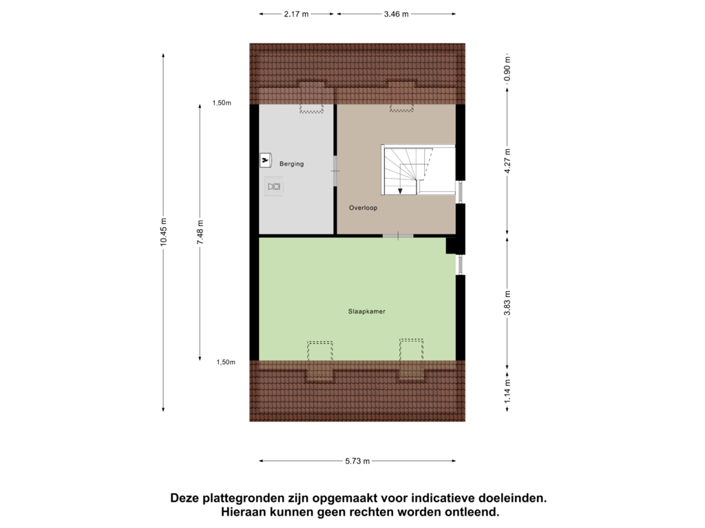 Bekijk plattegrond van Tweede Verdieping van Vechtstroom 6