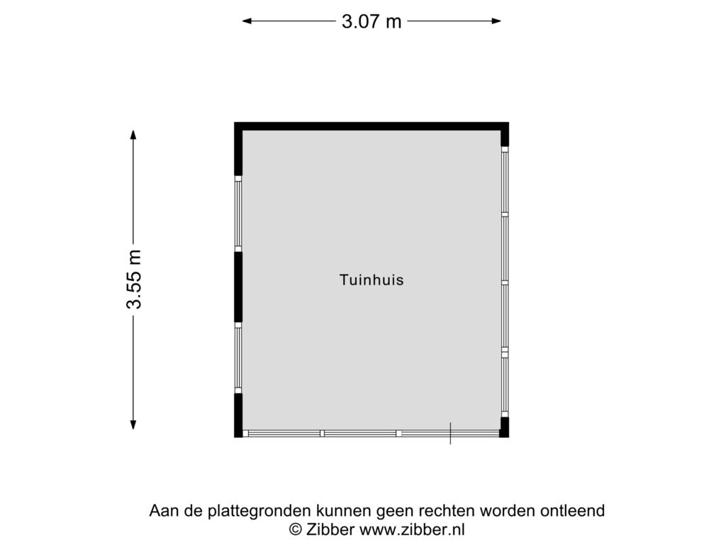 View floorplan of Tuinhuis of Dijkschrijversland 10