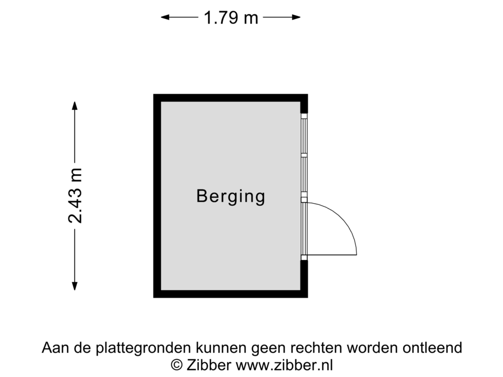 Bekijk plattegrond van Berging van Schaapweg 4