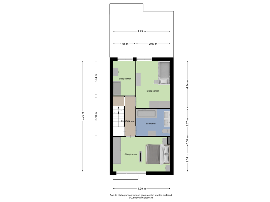 Bekijk plattegrond van Eerste Verdieping van Hazenkamp 43