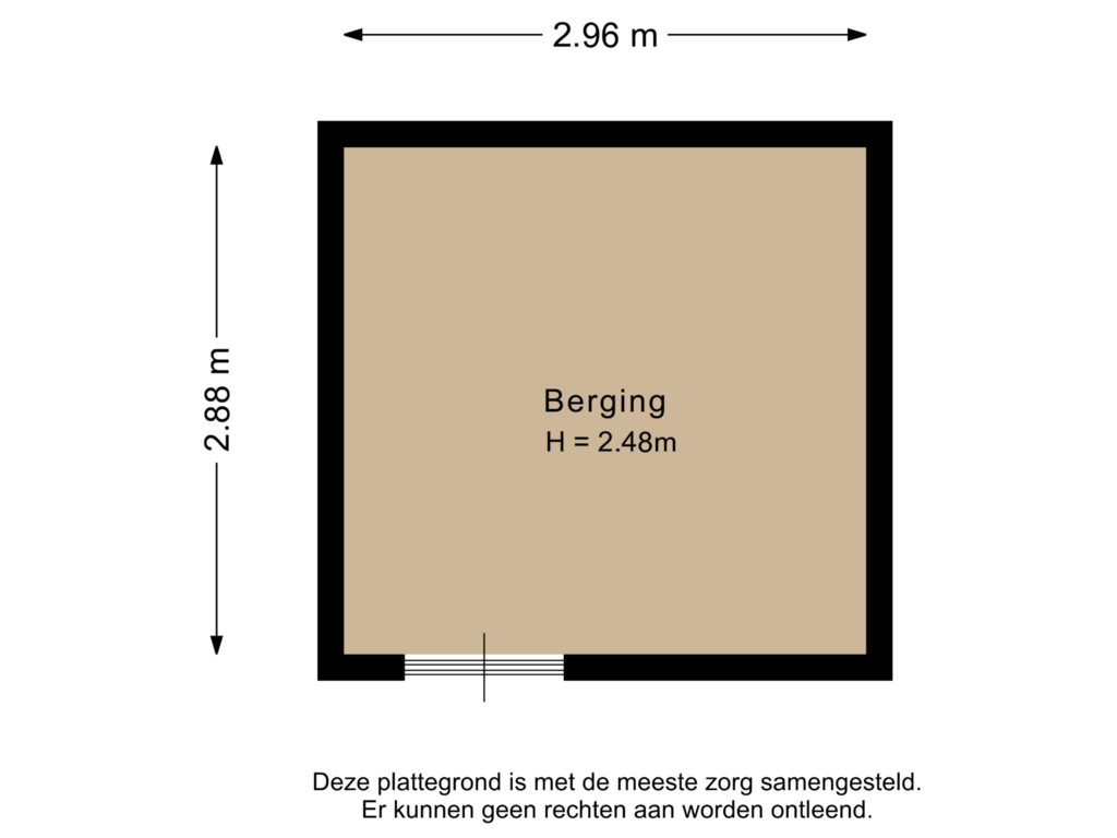 Bekijk plattegrond van Berging van Bosven 117