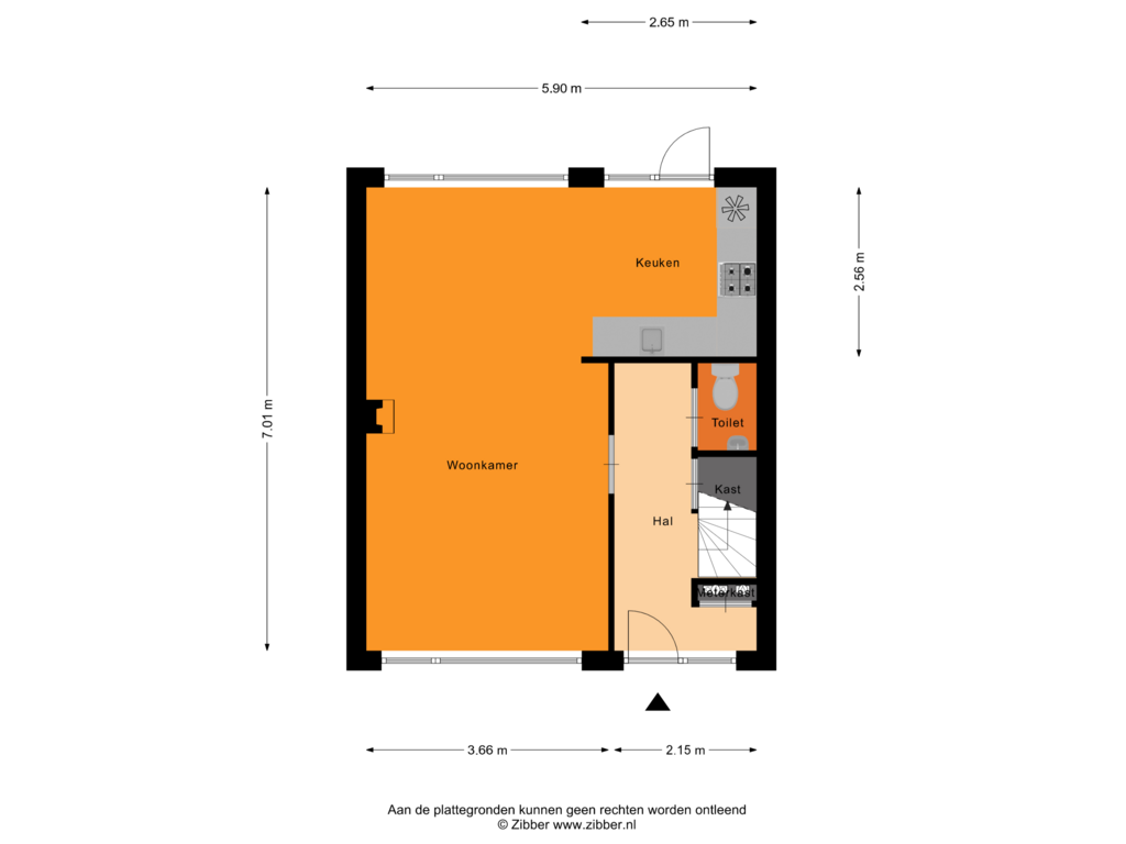 Bekijk plattegrond van Begane Grond van Evert Jan Boksweg 15