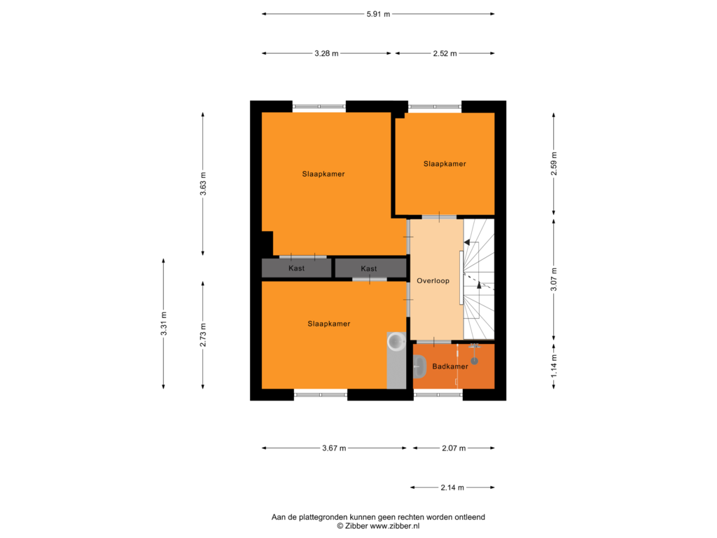 Bekijk plattegrond van Eerste Verdieping van Evert Jan Boksweg 15