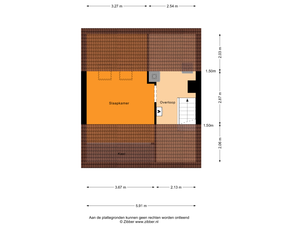 Bekijk plattegrond van Tweede Verdieping van Evert Jan Boksweg 15