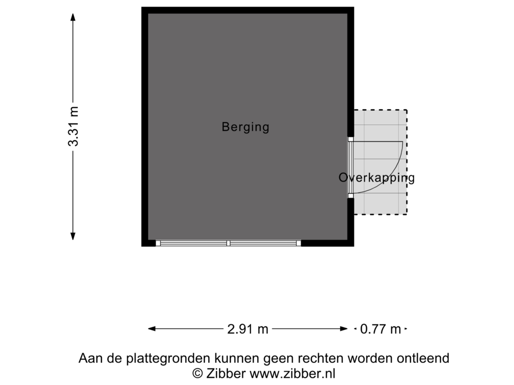 Bekijk plattegrond van Berging van Evert Jan Boksweg 15