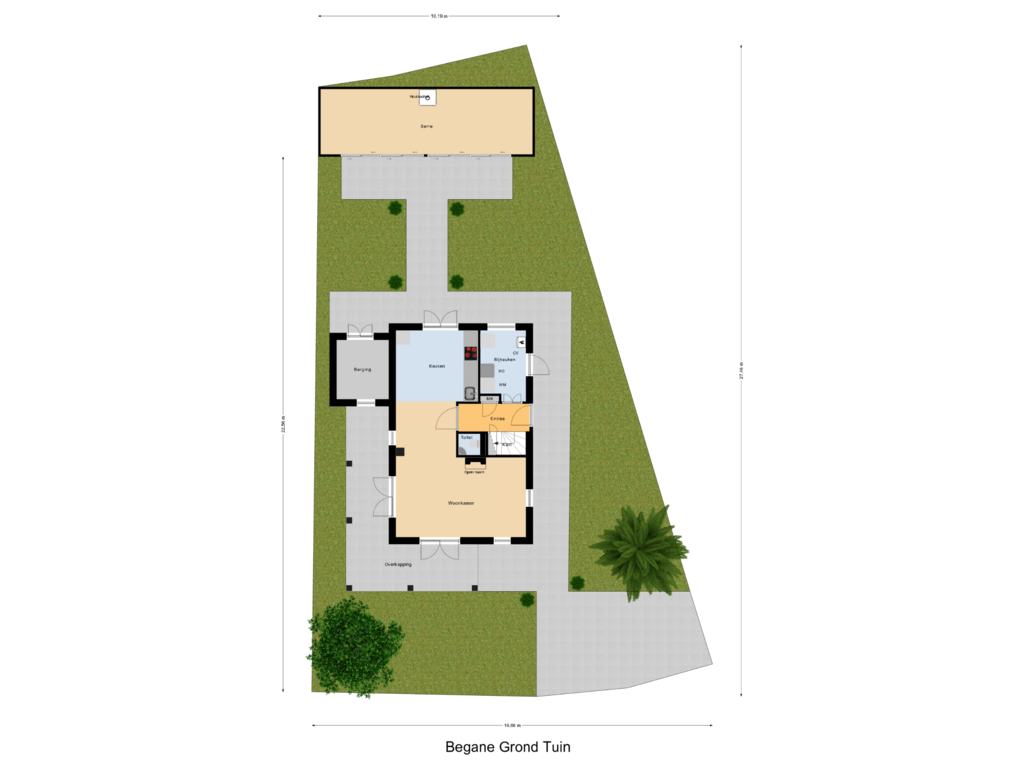 Bekijk plattegrond van Begane Grond Tuin van De Heeren van 's-Gravensande 130