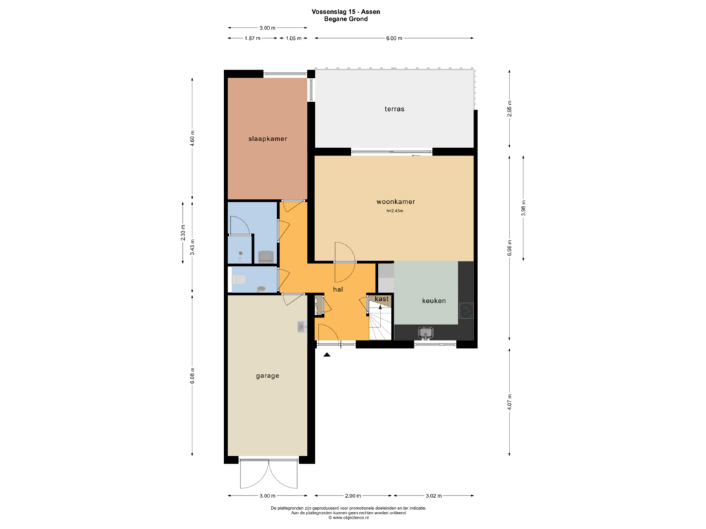 Bekijk plattegrond van Begane Grond van Vossenslag 15