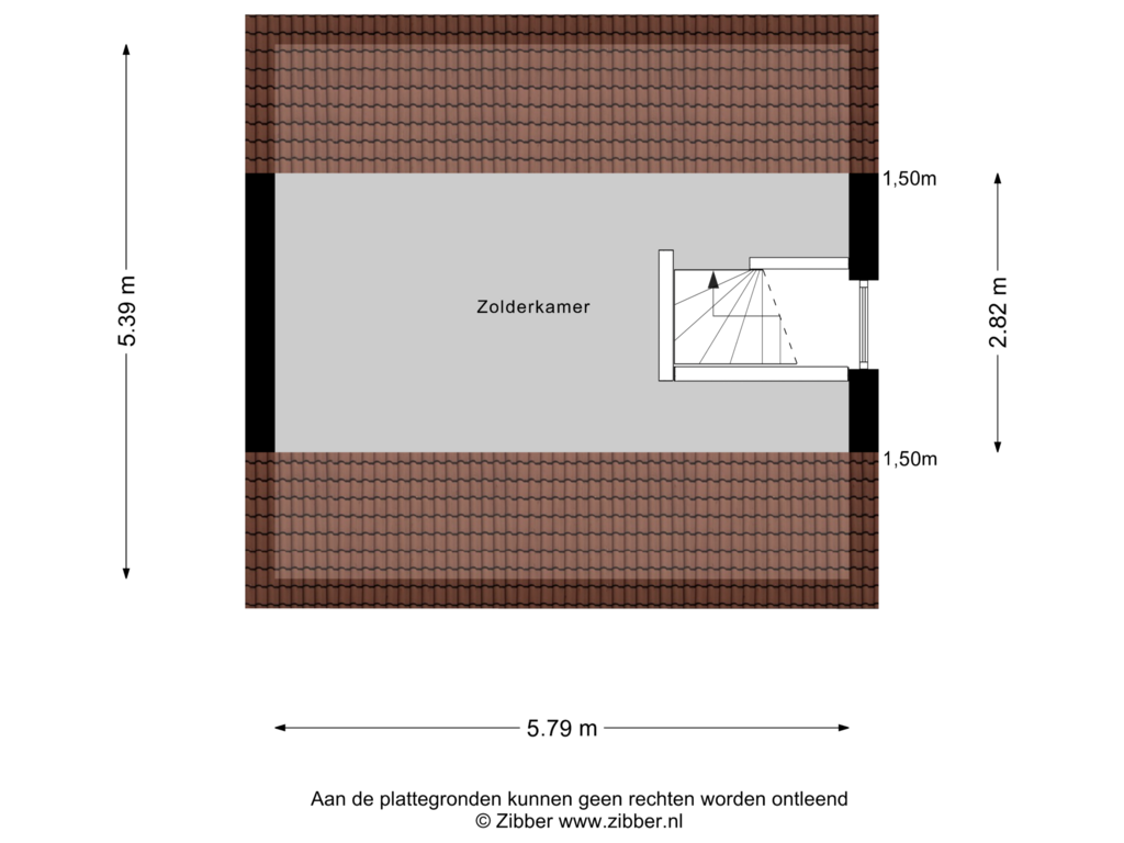 View floorplan of Tweede Verdieping of Singellaan 85