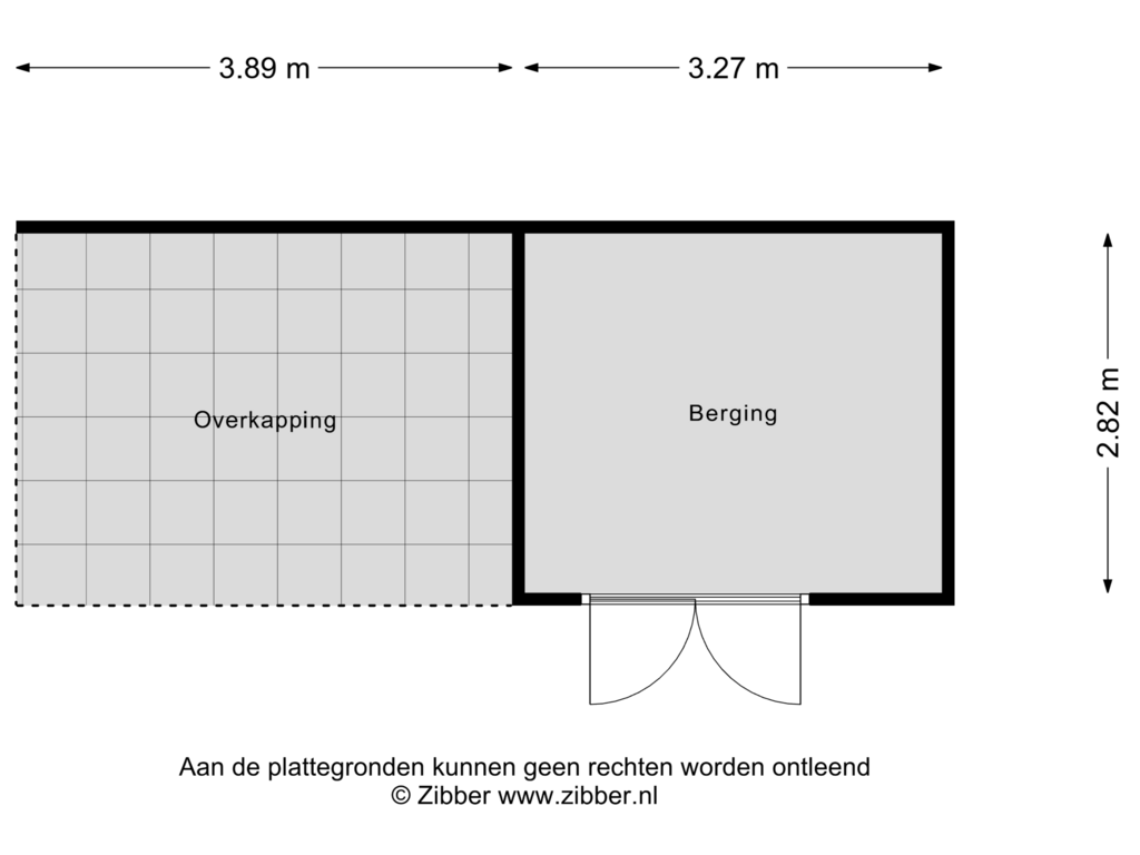 View floorplan of Berging of Singellaan 85