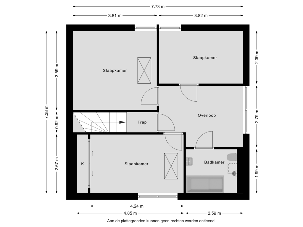 Bekijk plattegrond van Floor 1 van De Dôle 5