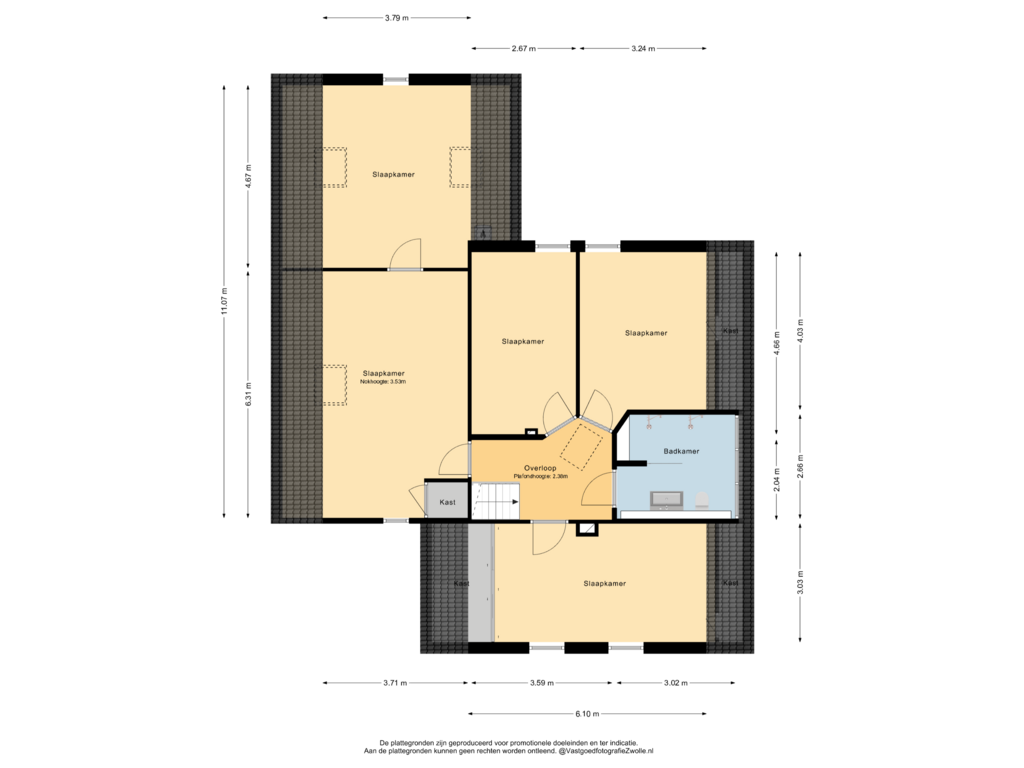 Bekijk plattegrond van 1e verdieping van Patrijs 10