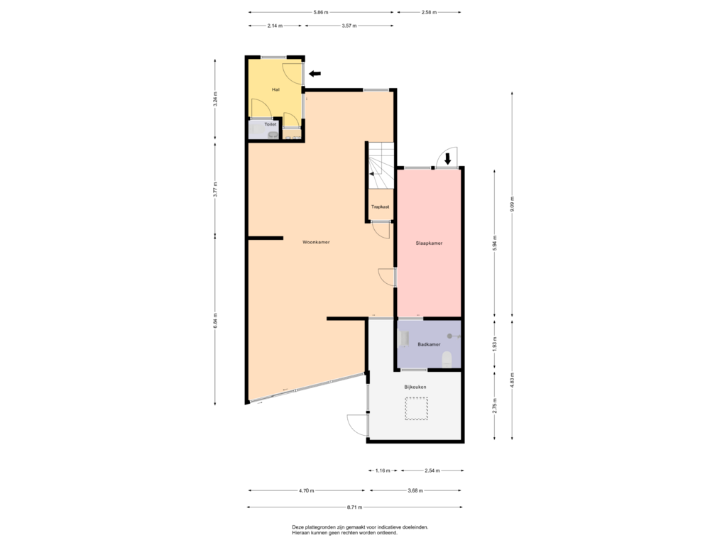 Bekijk plattegrond van First floor van Fluessen 53-55